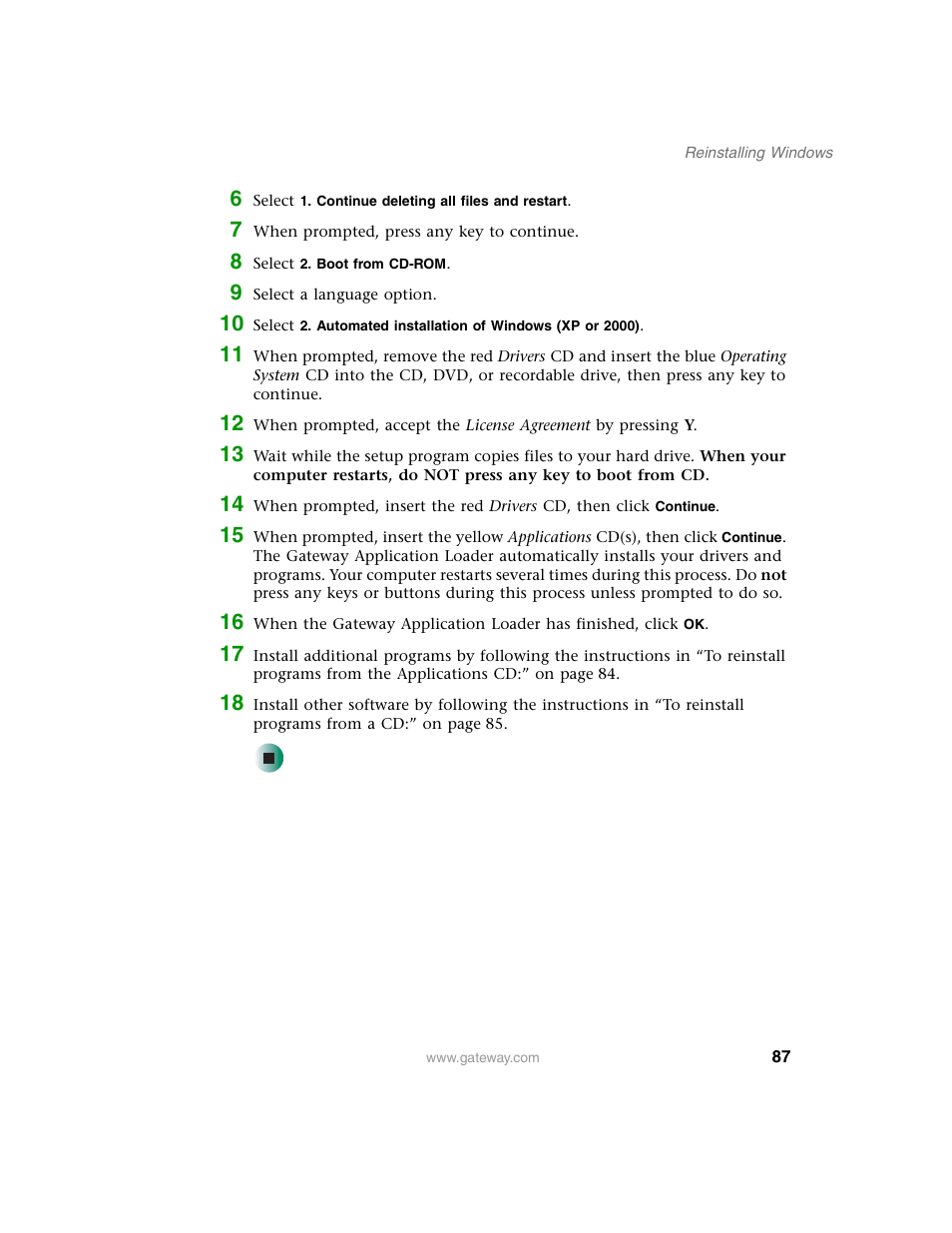 Gateway E SERIES E-6000 User Manual | Page 93 / 190