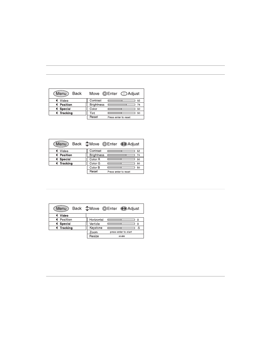Osd menus | Gateway 205 User Manual | Page 26 / 46
