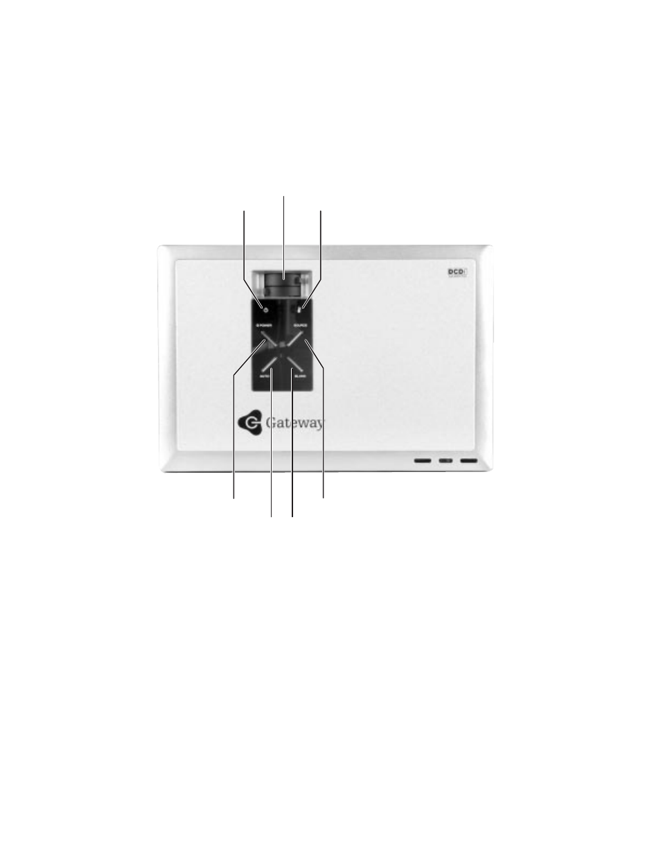 Projector top | Gateway 205 User Manual | Page 8 / 46