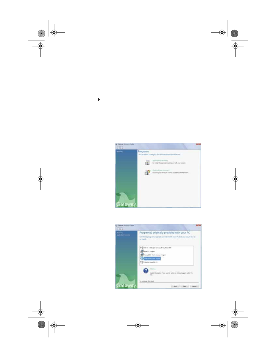 Recovering | Gateway SZSL95IN0XXXXXXXX User Manual | Page 103 / 132