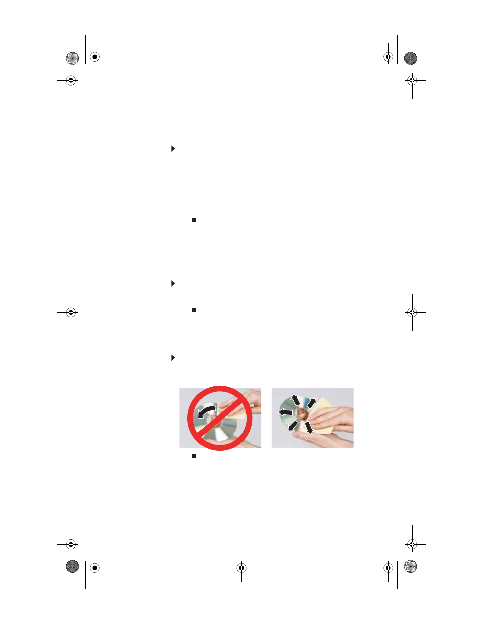 Cleaning the keyboard, To clean the keyboard, Cleaning the mouse | To clean the mouse, Cleaning optical discs, To clean an optical disc | Gateway SZSL95IN0XXXXXXXX User Manual | Page 69 / 132