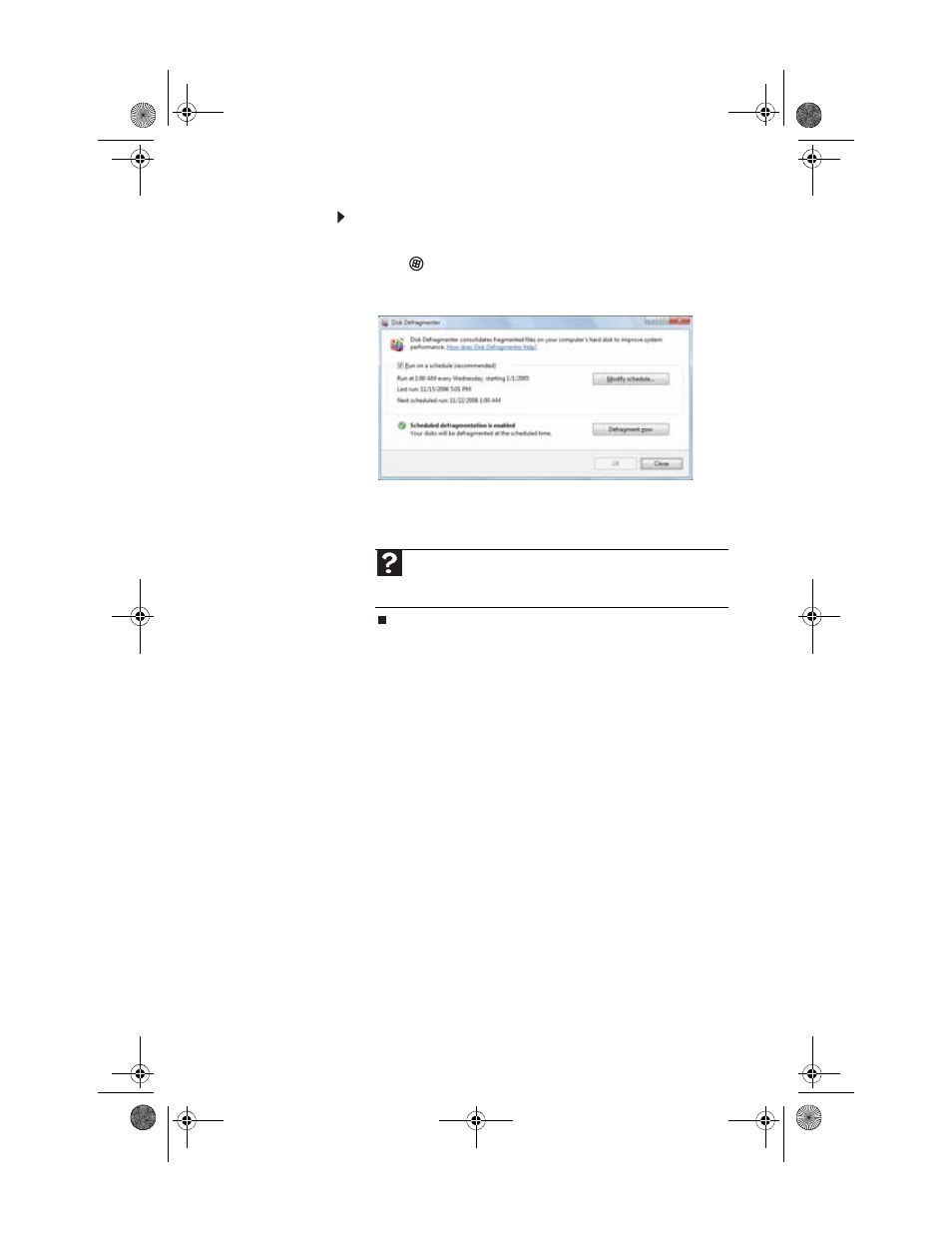 To defragment the hard drive, Backing up files | Gateway SZSL95IN0XXXXXXXX User Manual | Page 75 / 132