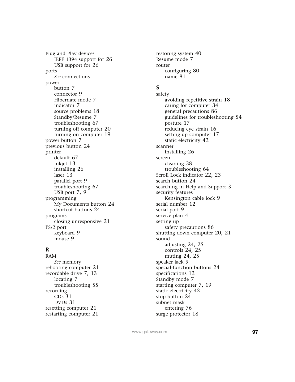Gateway E4350 User Manual | Page 103 / 106