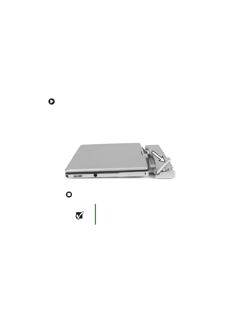 Connecting to the port replicator, Attaching to the port replicator | Gateway Convertible Tablet PC User Manual | Page 120 / 186