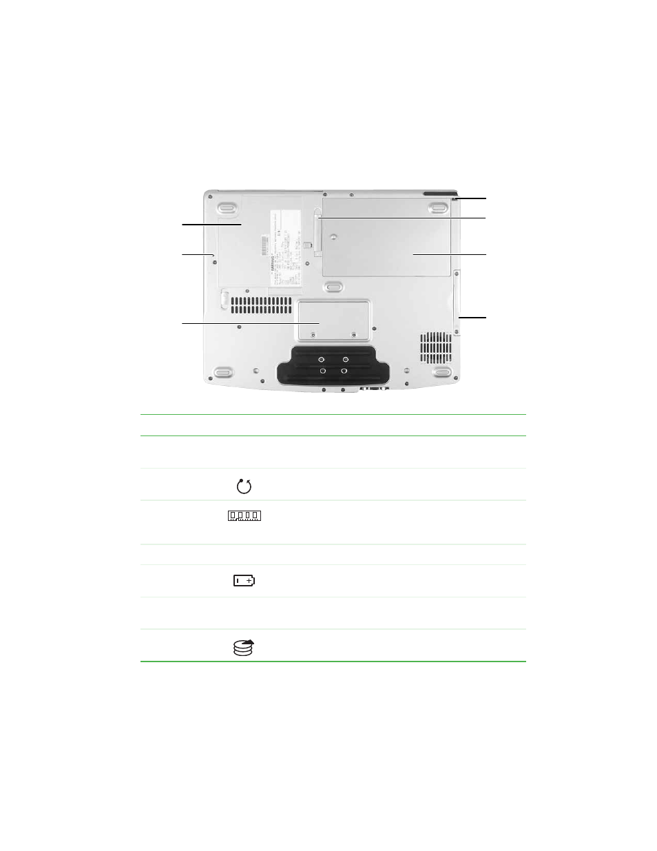 Bottom | Gateway Convertible Tablet PC User Manual | Page 23 / 186