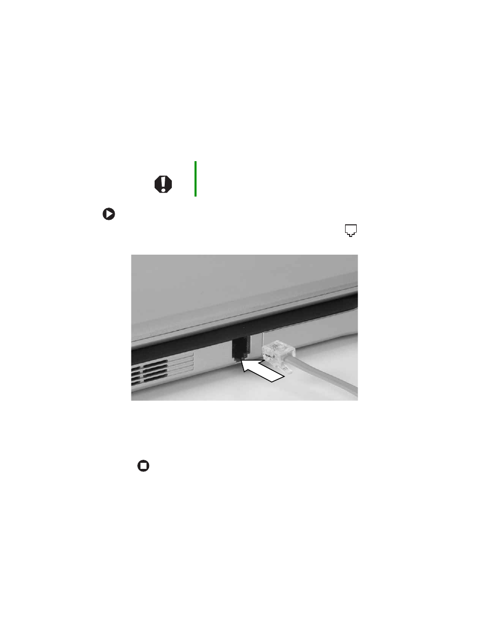 Connecting the dial-up modem | Gateway Convertible Tablet PC User Manual | Page 35 / 186