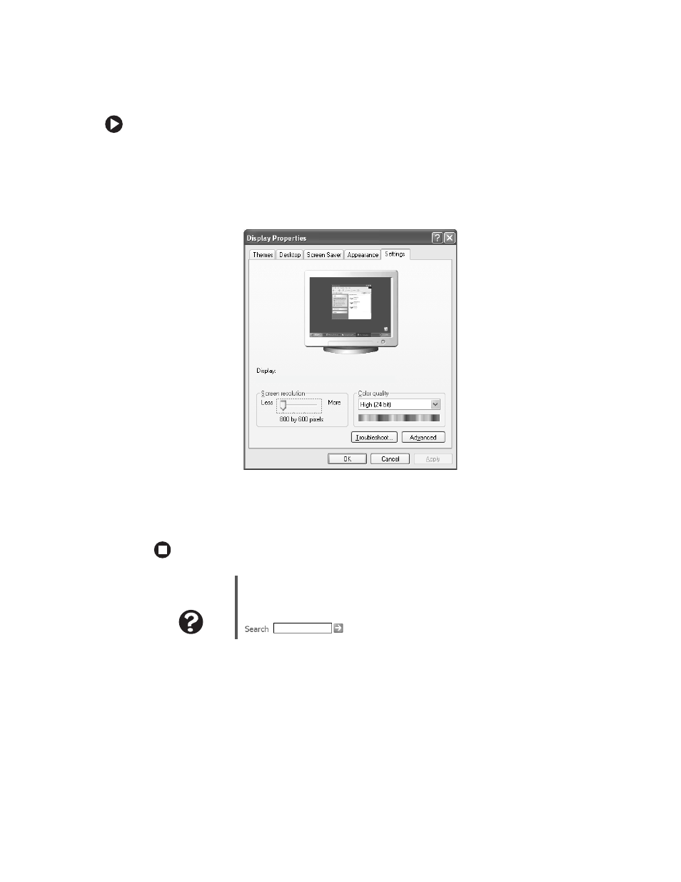 To change the color depth | Gateway FPD-1940 User Manual | Page 15 / 32