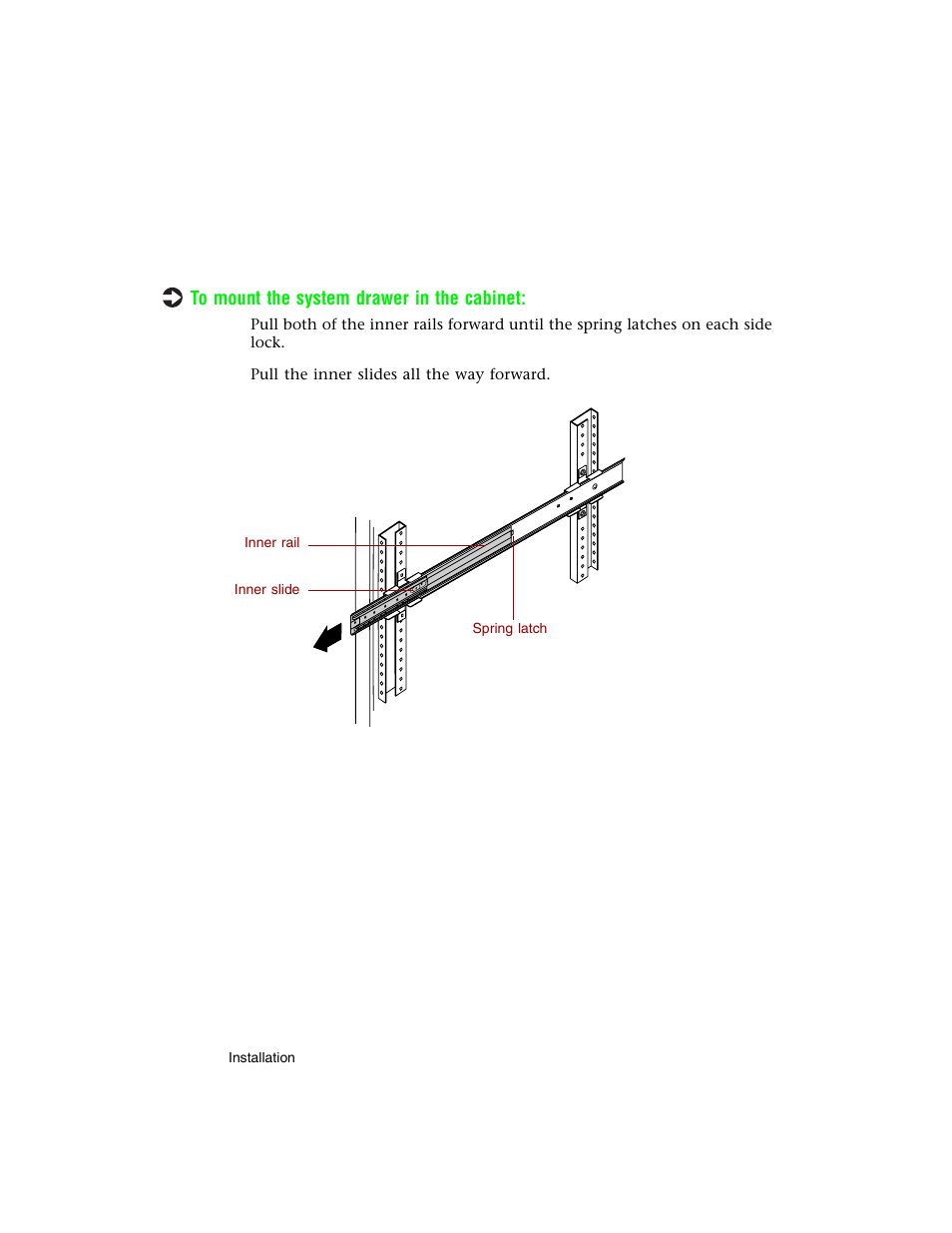 Mounting the system drawer in the cabinet | Gateway 8400 User Manual | Page 21 / 34