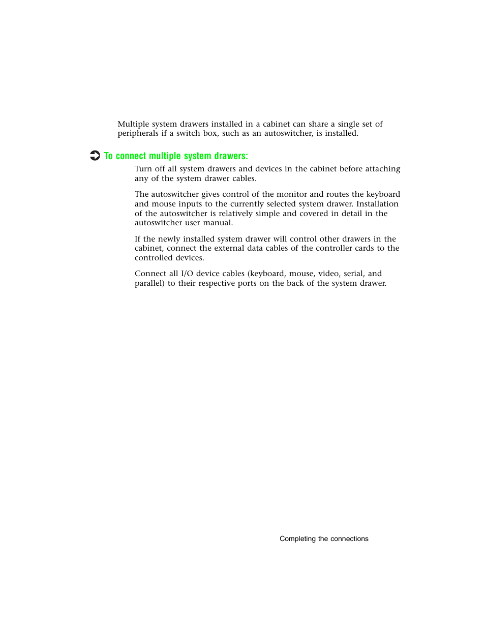 Connecting multiple system drawers | Gateway 8400 User Manual | Page 28 / 34
