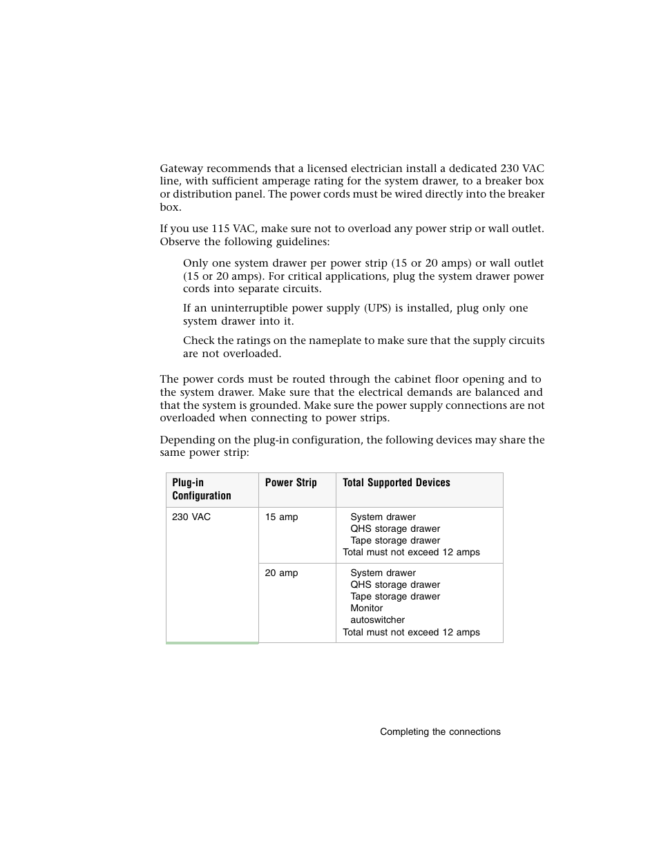 Connecting the power | Gateway 8400 User Manual | Page 30 / 34