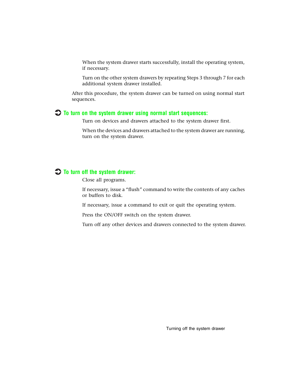 Turning off the system drawer | Gateway 8400 User Manual | Page 32 / 34