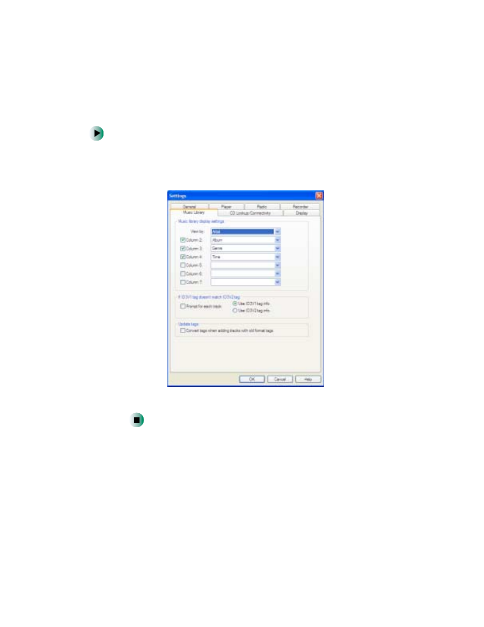 Changing the music library display settings | Gateway 400 User Manual | Page 103 / 278
