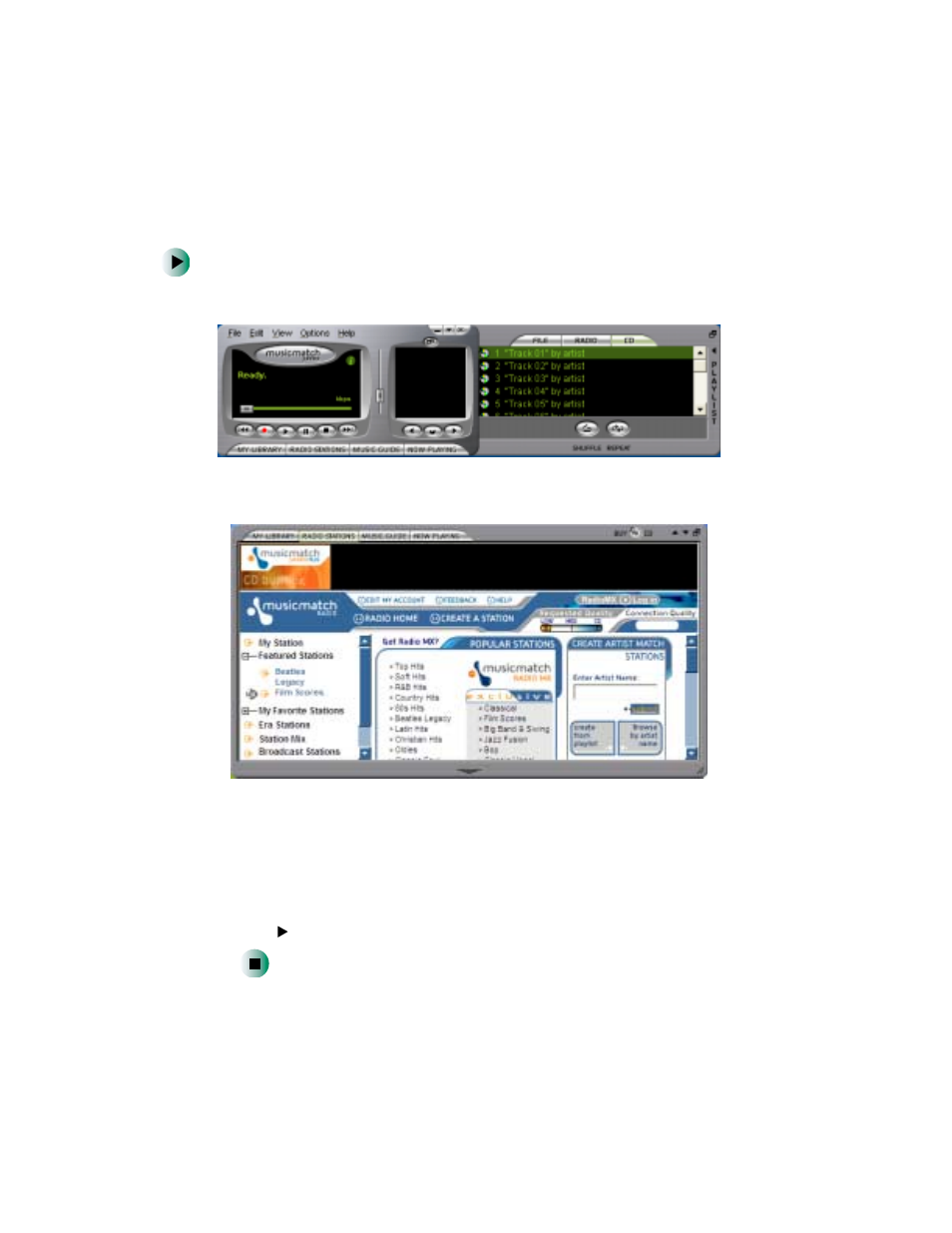 Listening to internet radio | Gateway 400 User Manual | Page 104 / 278