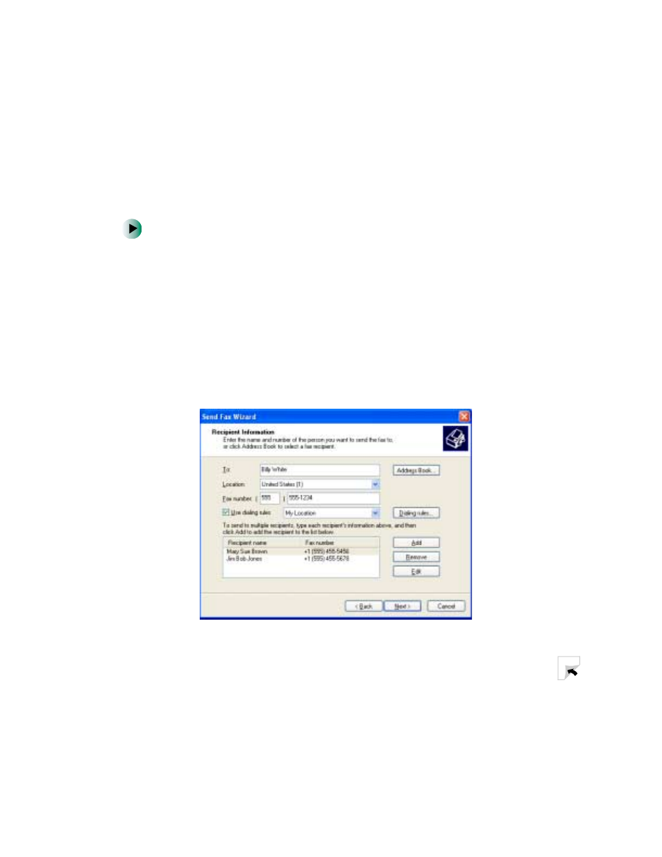 Sending a simple fax | Gateway 400 User Manual | Page 123 / 278