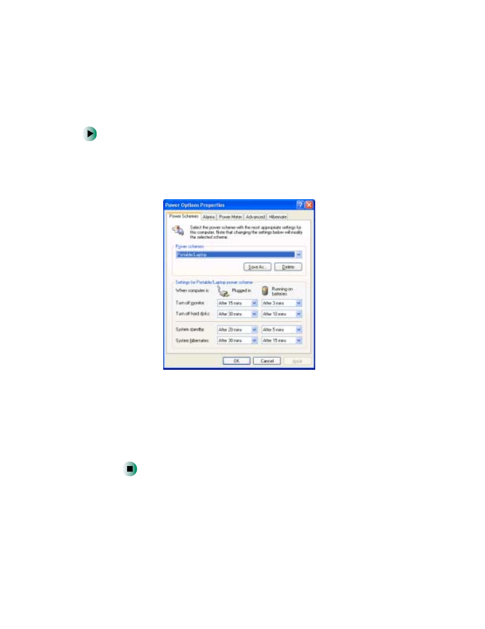 Changing the power scheme | Gateway 400 User Manual | Page 138 / 278
