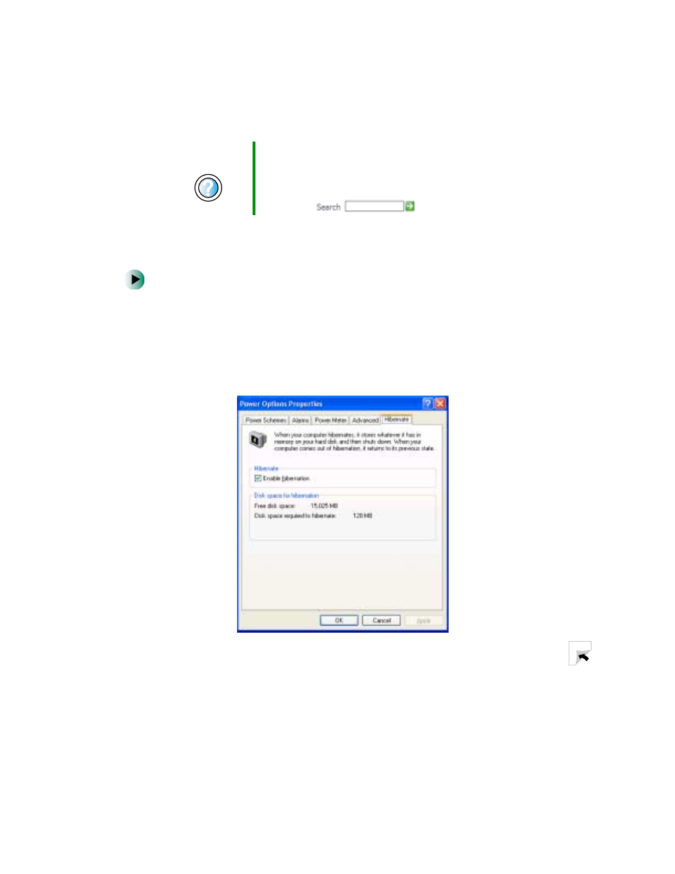 Activating and using hibernate mode | Gateway 400 User Manual | Page 141 / 278