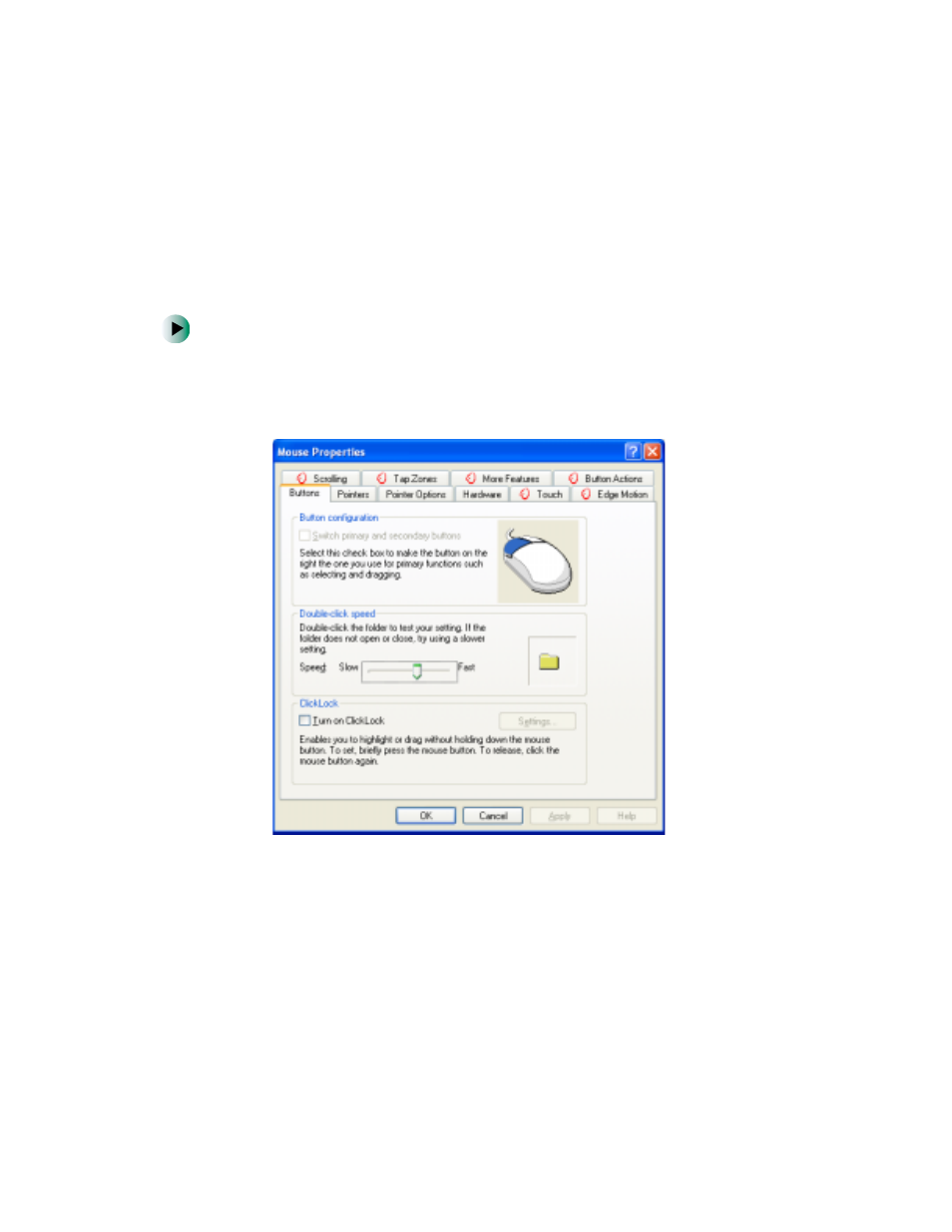 Changing the touchpad settings | Gateway 400 User Manual | Page 158 / 278