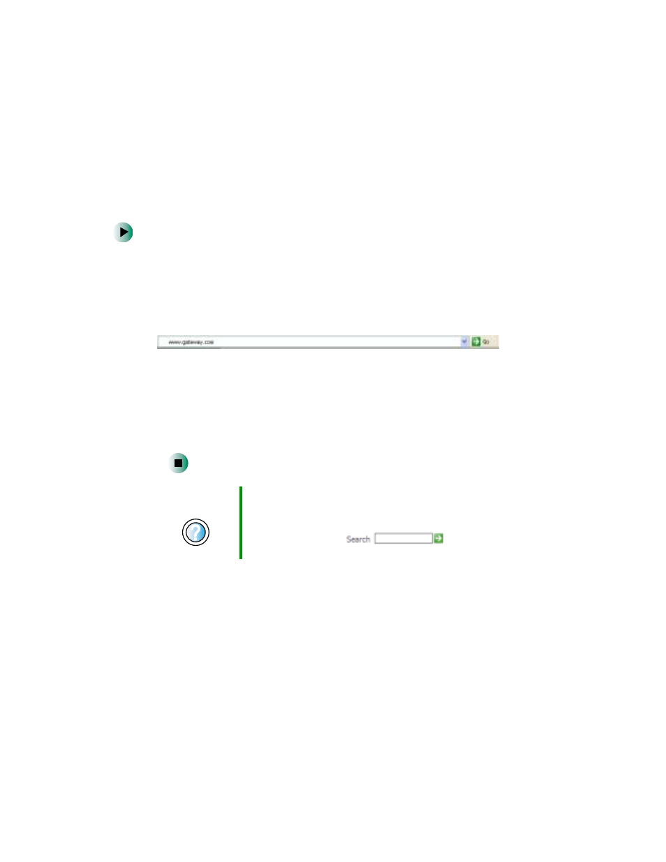 Connecting to a website, Connecting to a web site | Gateway 400 User Manual | Page 80 / 278