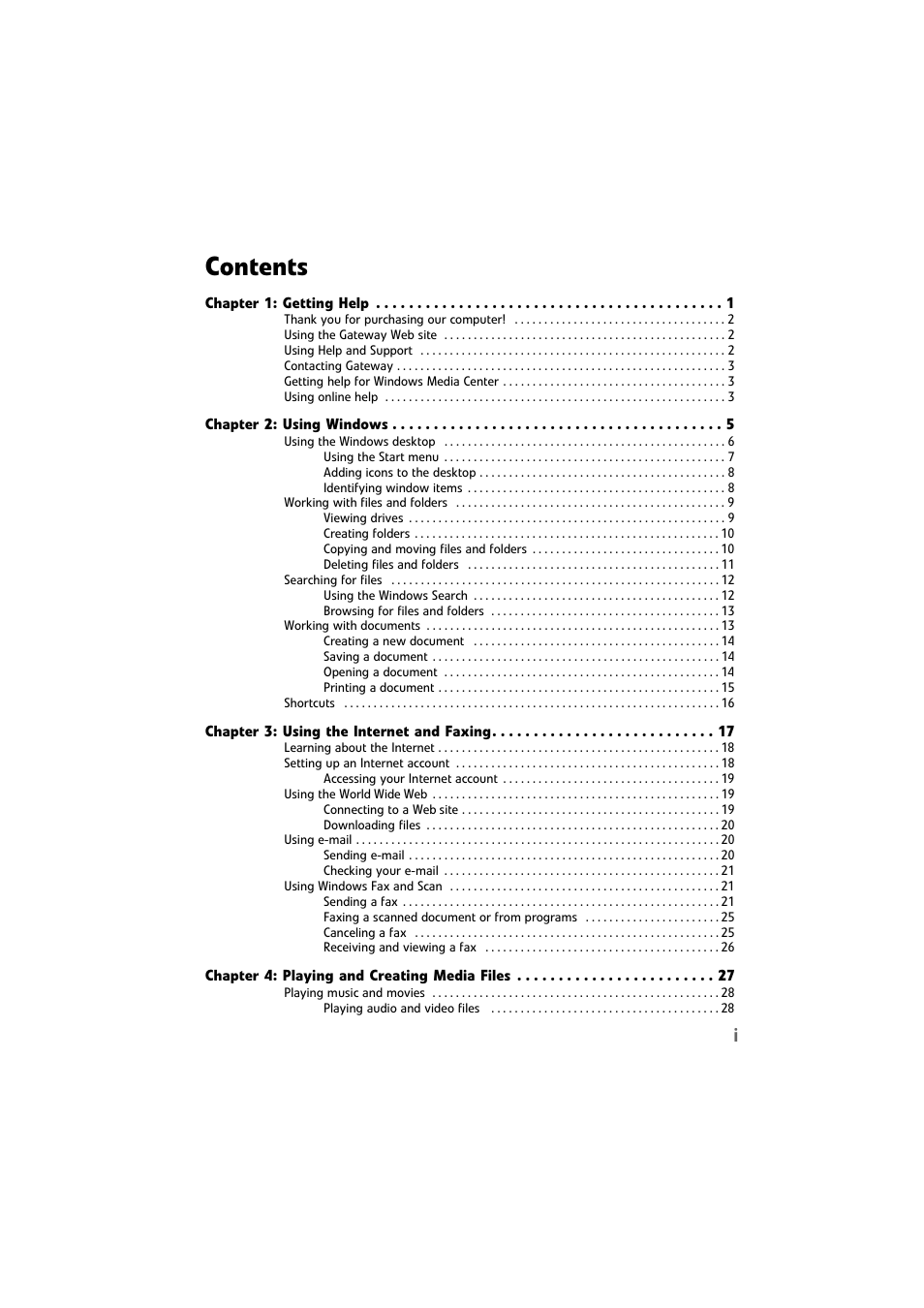 Gateway DX4800 User Manual | Page 3 / 94