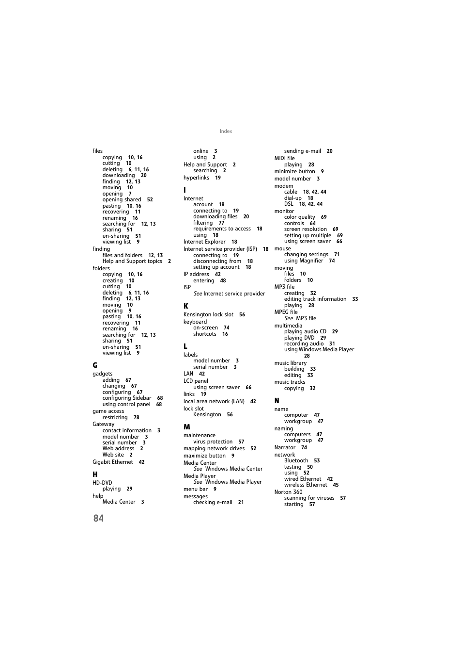 Gateway DX4800 User Manual | Page 90 / 94
