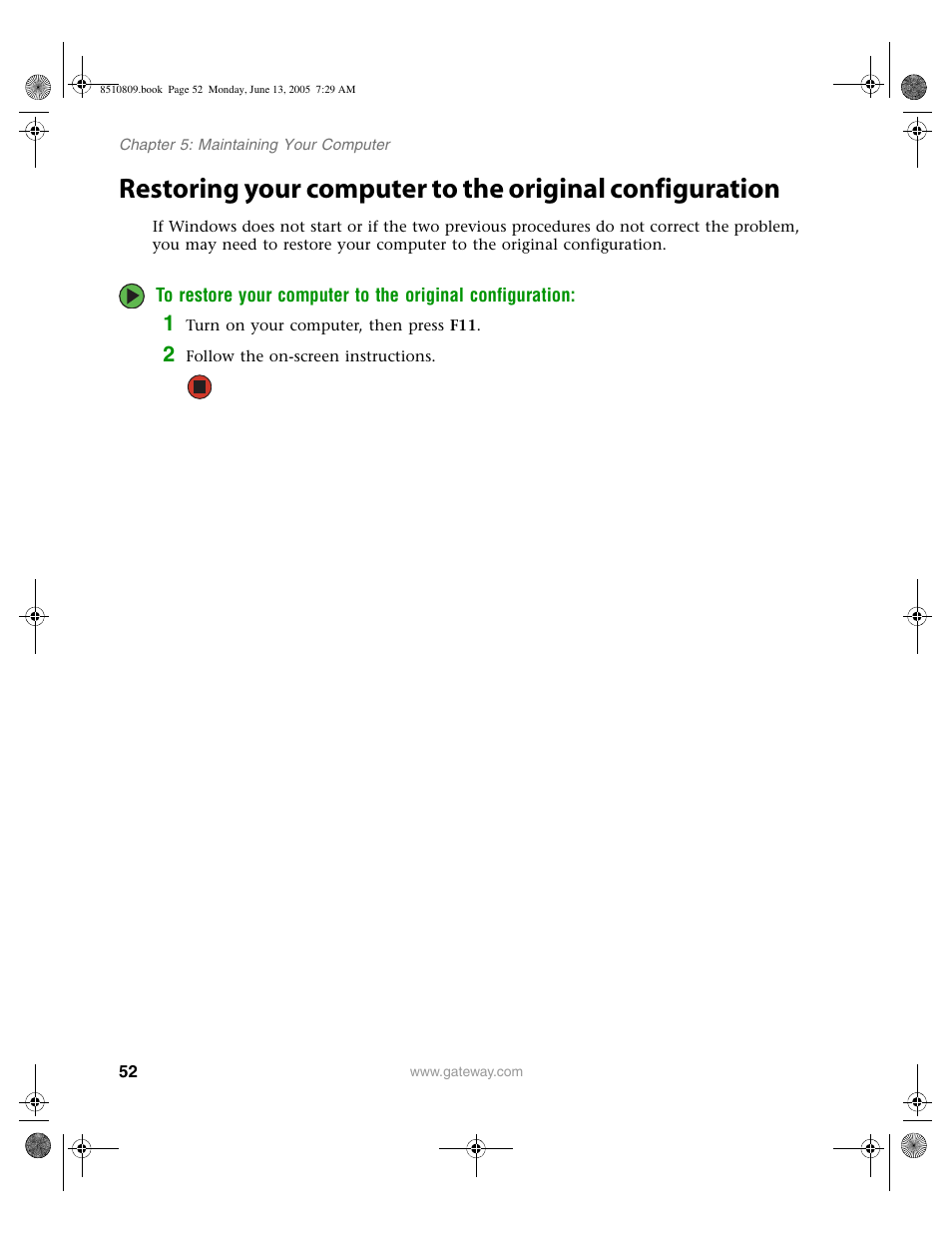Gateway E-6500 User Manual | Page 57 / 116