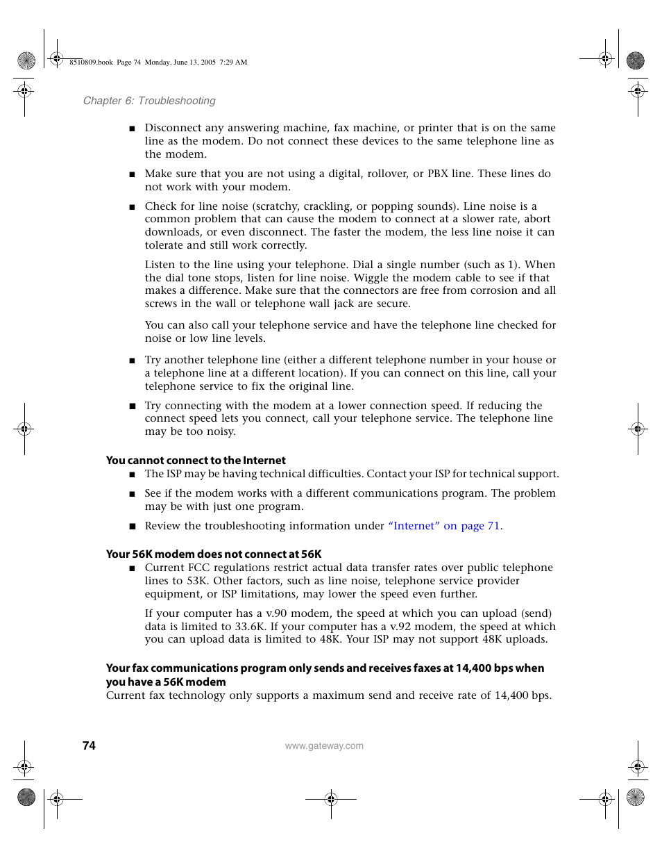 Gateway E-6500 User Manual | Page 79 / 116