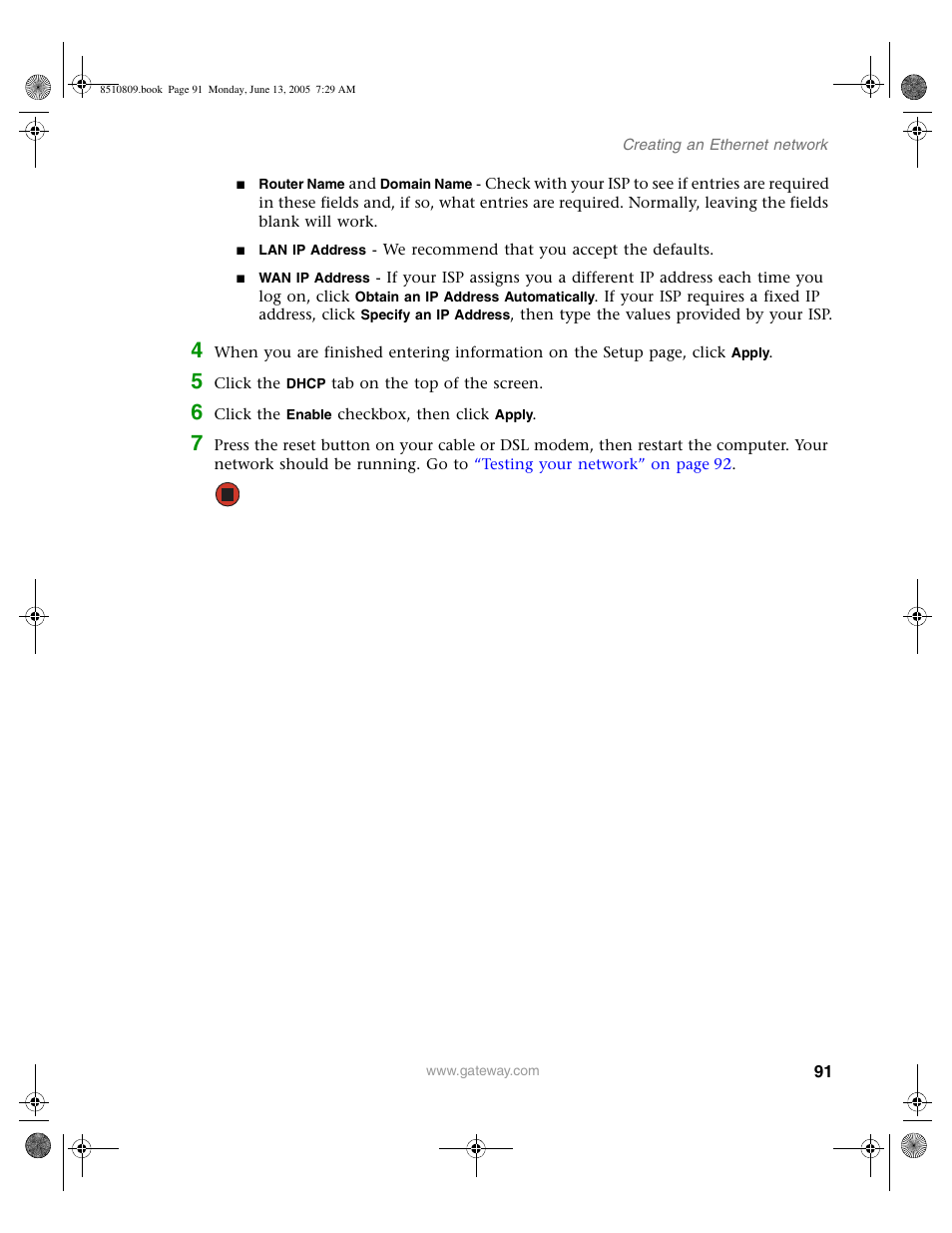 Gateway E-6500 User Manual | Page 96 / 116