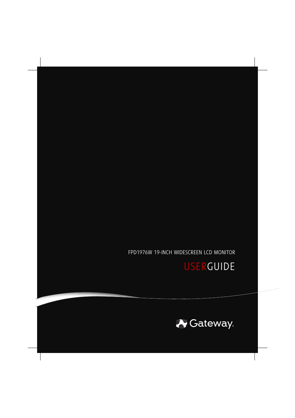 Gateway FPD1976W User Manual | 32 pages