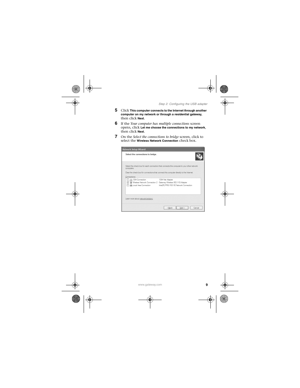 Gateway WBU-110 User Manual | Page 13 / 52