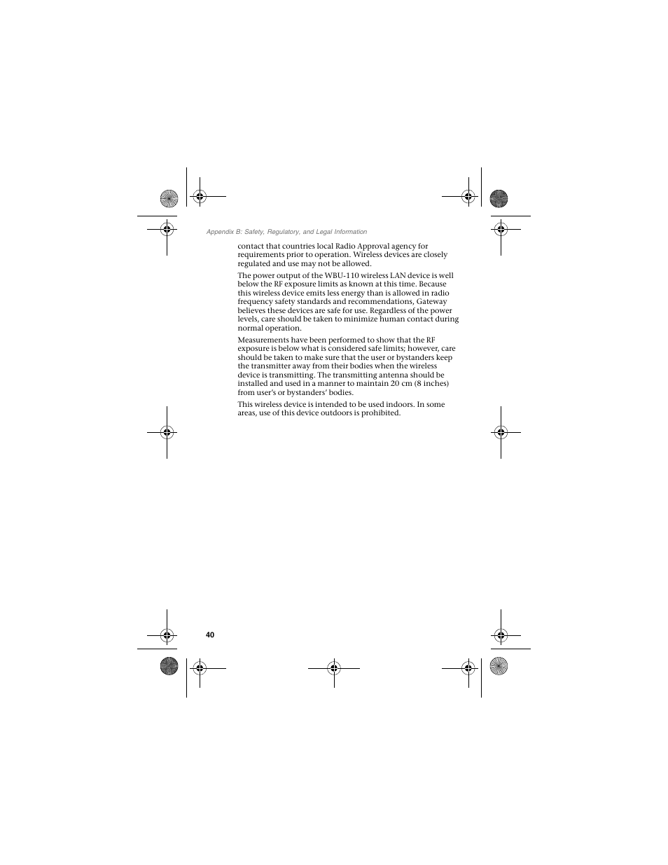 Gateway WBU-110 User Manual | Page 44 / 52