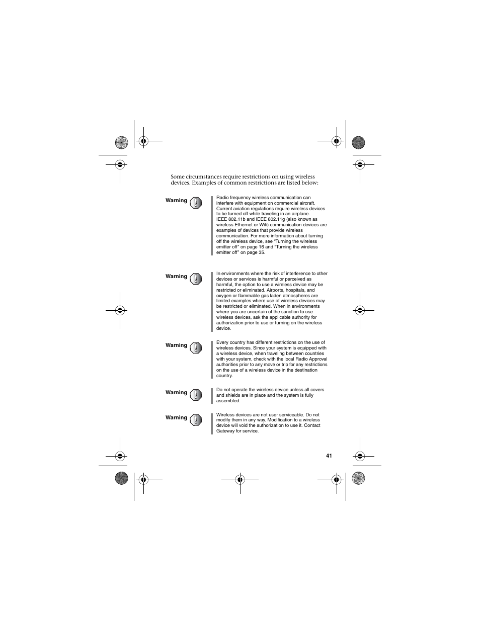 Gateway WBU-110 User Manual | Page 45 / 52