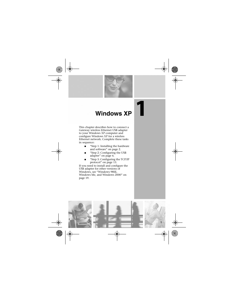 Windows xp | Gateway WBU-110 User Manual | Page 5 / 52
