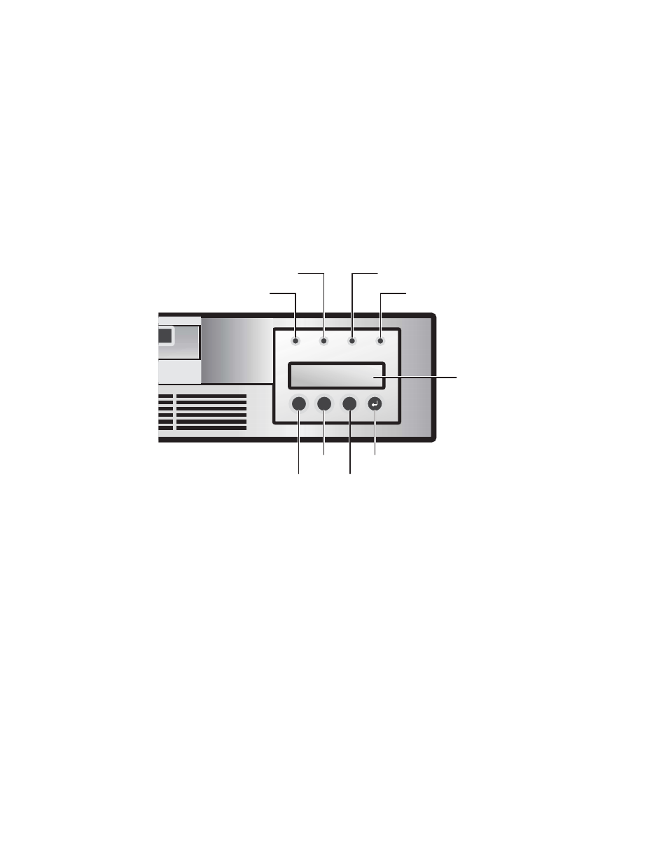 The operator’s panel, Status leds | Gateway 820 LTO User Manual | Page 34 / 72