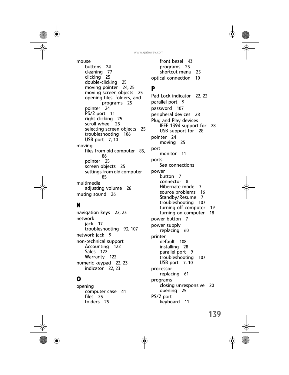 Gateway MAN FX510 User Manual | Page 145 / 150