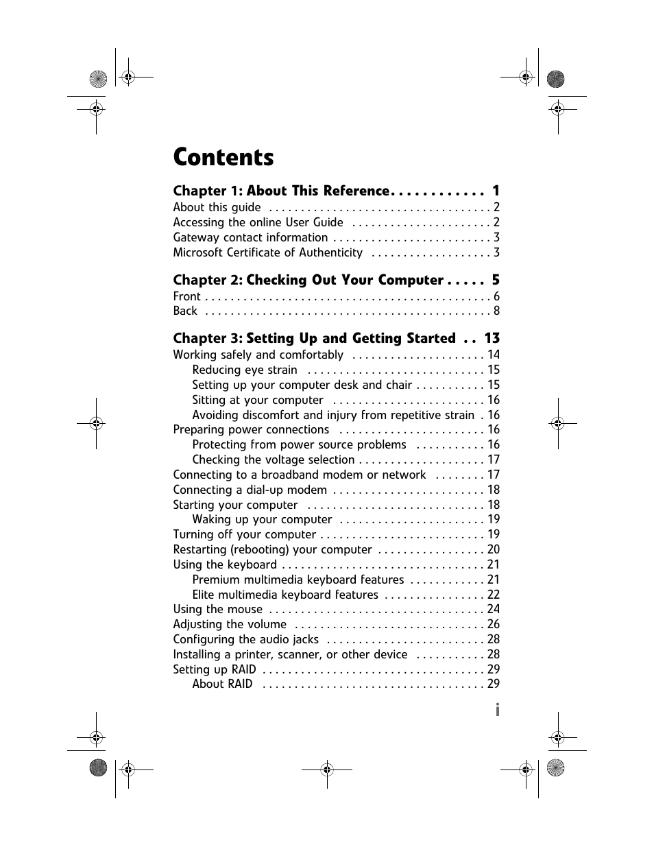 Gateway MAN FX510 User Manual | Page 3 / 150