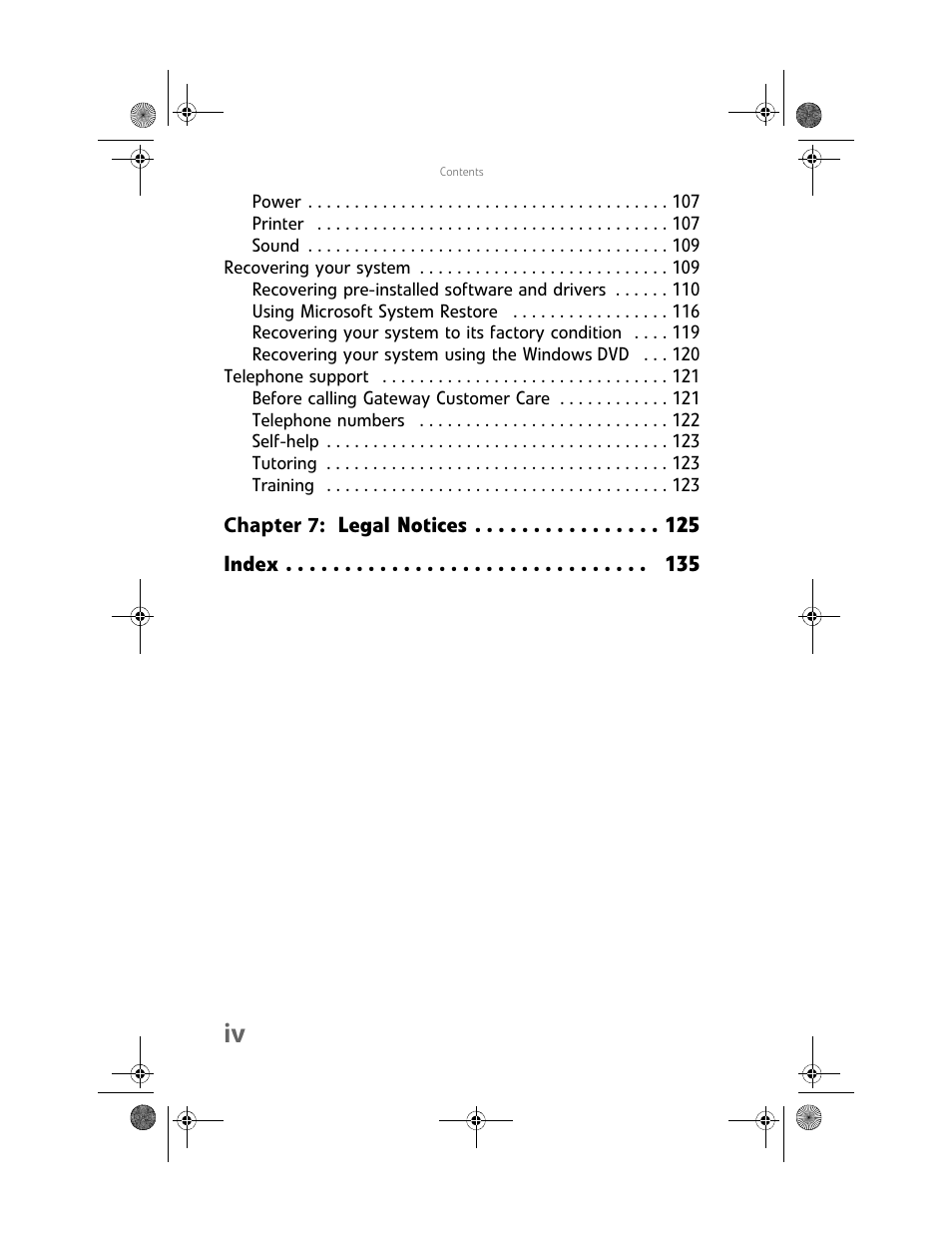 Gateway MAN FX510 User Manual | Page 6 / 150
