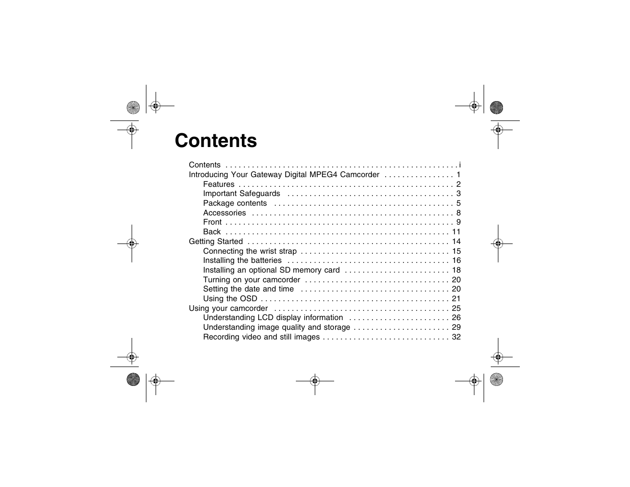 Gateway DV-S20 User Manual | Page 3 / 60