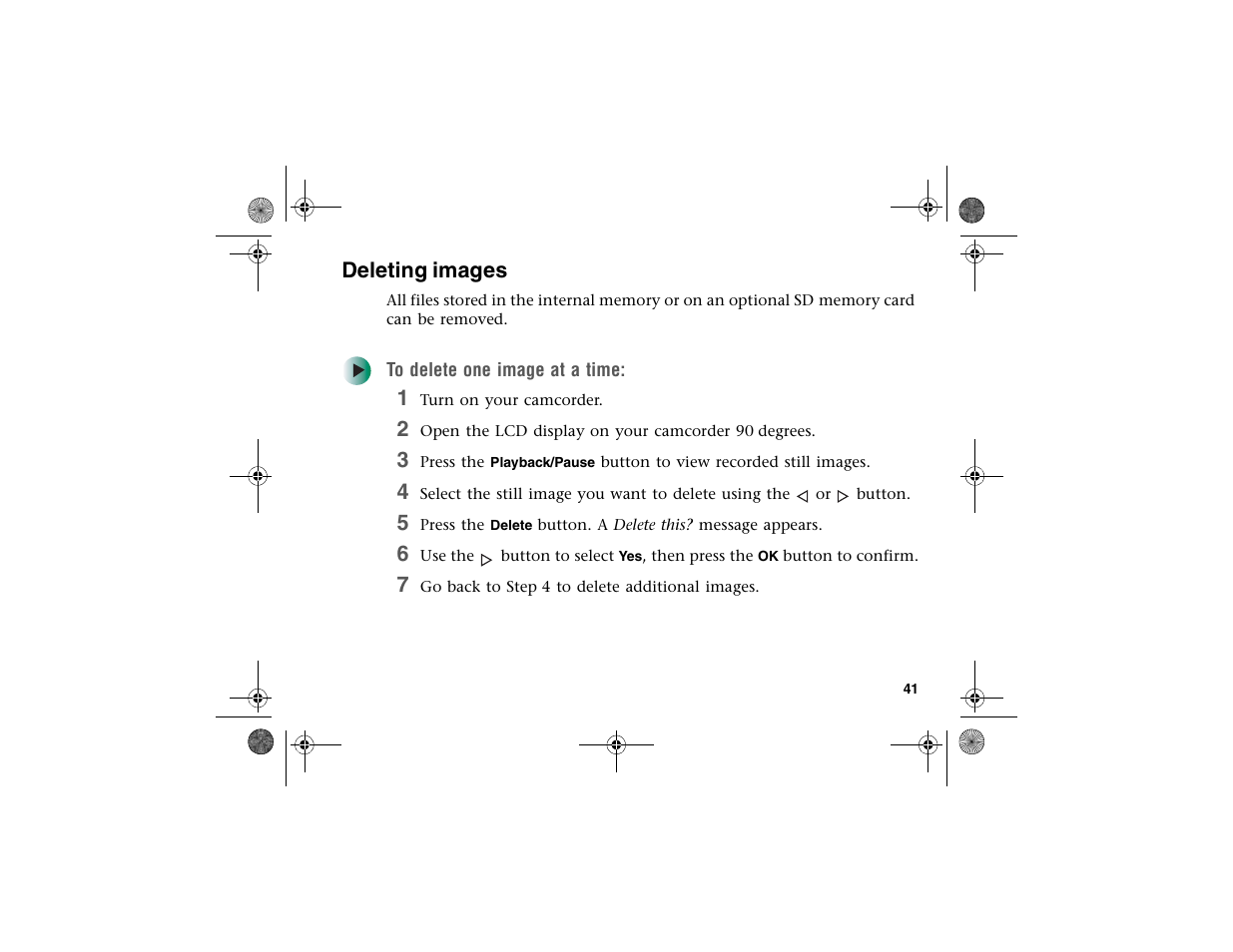 Deleting images | Gateway DV-S20 User Manual | Page 45 / 60