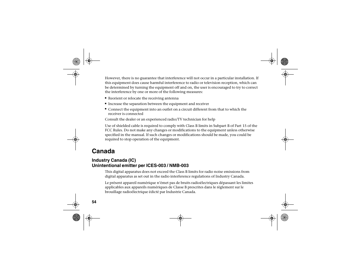 Canada | Gateway DV-S20 User Manual | Page 58 / 60