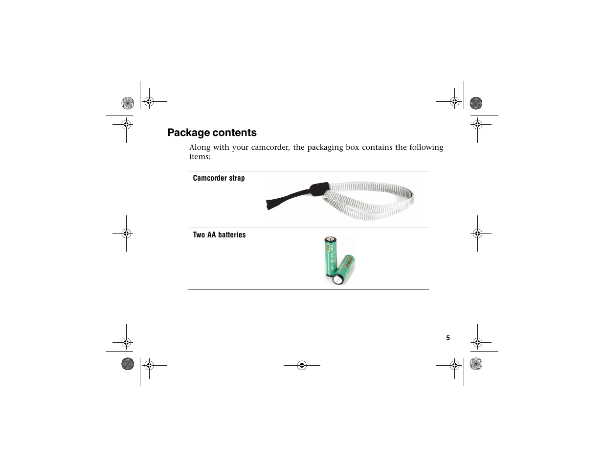 Package contents | Gateway DV-S20 User Manual | Page 9 / 60