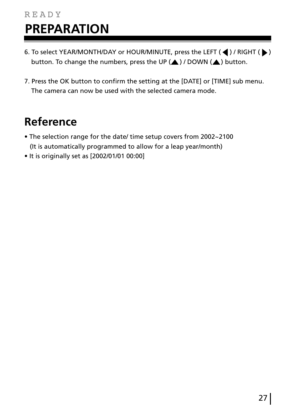 Preparation, Reference | Gateway DC-M40 User Manual | Page 27 / 95