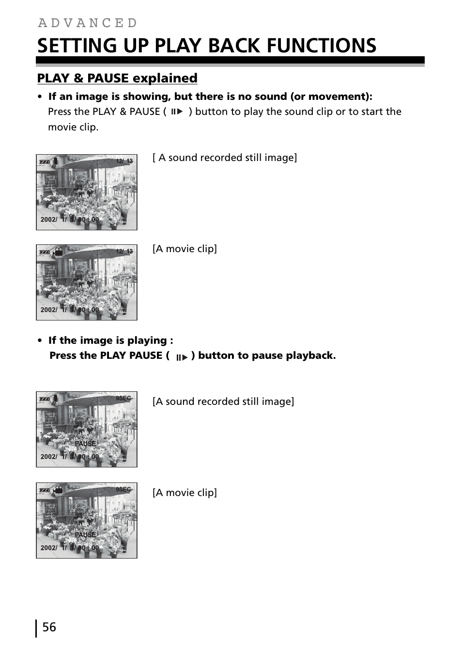 Setting up play back functions | Gateway DC-M40 User Manual | Page 56 / 95