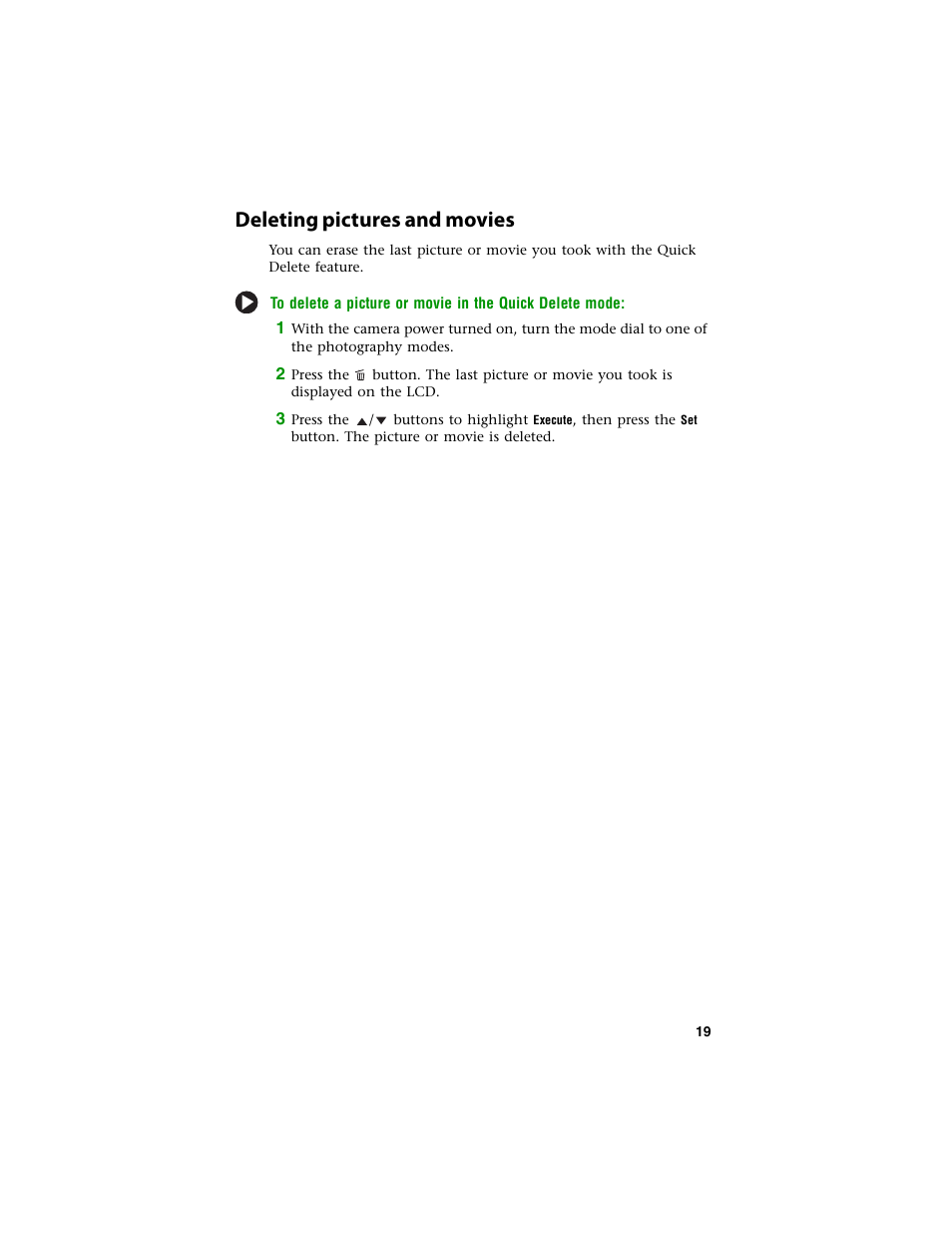 Deleting pictures and movies | Gateway DC-T60 User Manual | Page 23 / 92
