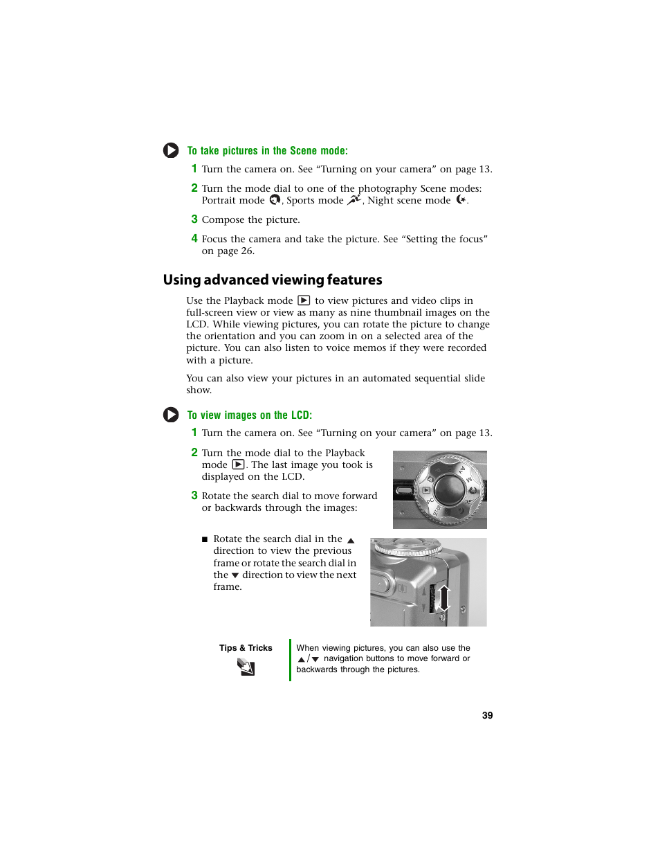 Using advanced viewing features | Gateway DC-T60 User Manual | Page 43 / 92