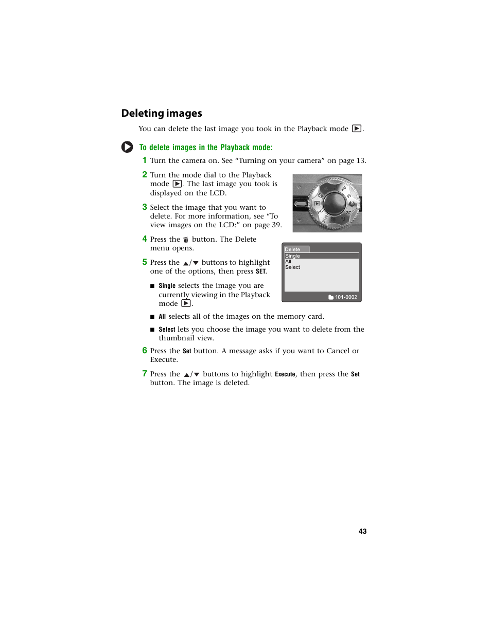 Deleting images | Gateway DC-T60 User Manual | Page 47 / 92