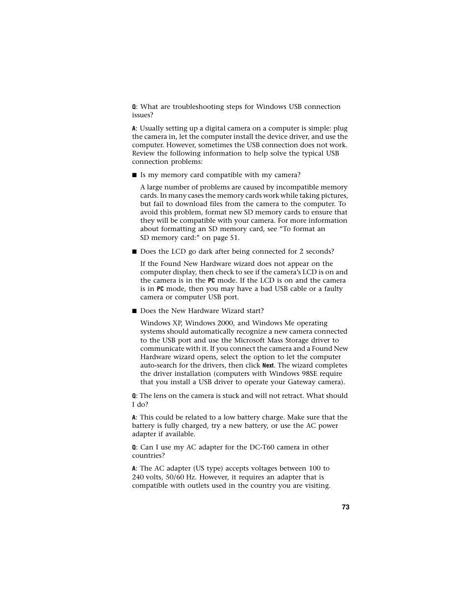 Gateway DC-T60 User Manual | Page 77 / 92