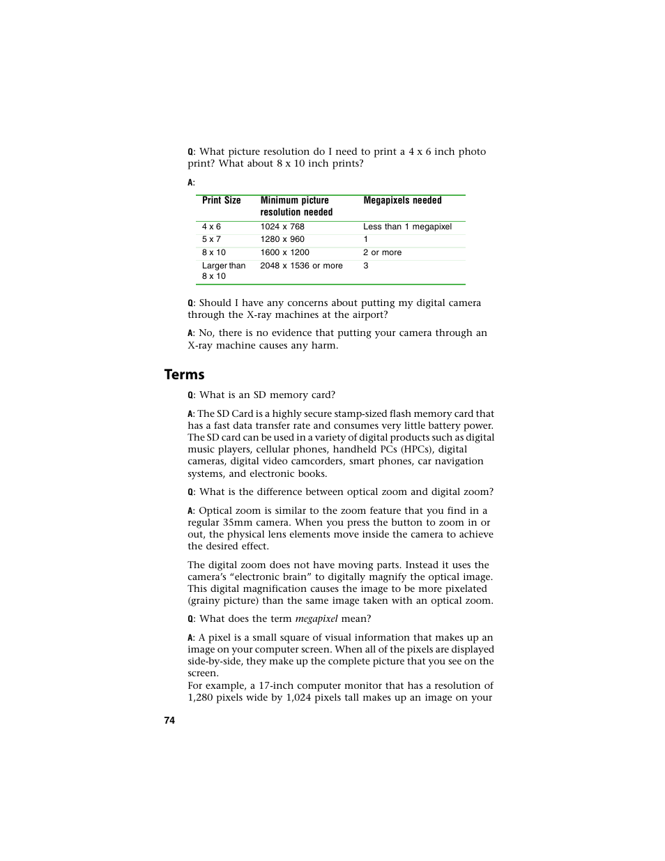 Terms | Gateway DC-T60 User Manual | Page 78 / 92