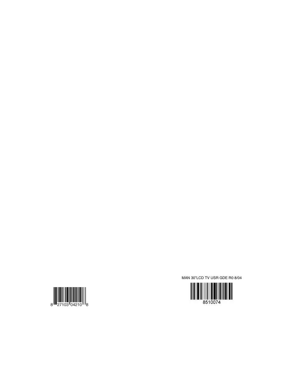 Gateway 30 inch LCD TV User Manual | Page 64 / 64