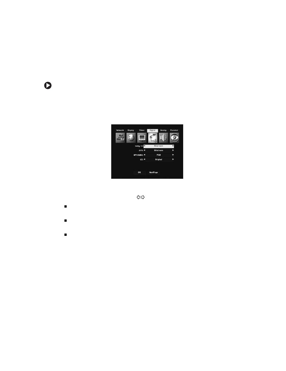 Configuring for other formats, To set your digital output for other formats | Gateway DVD Player User Manual | Page 35 / 108