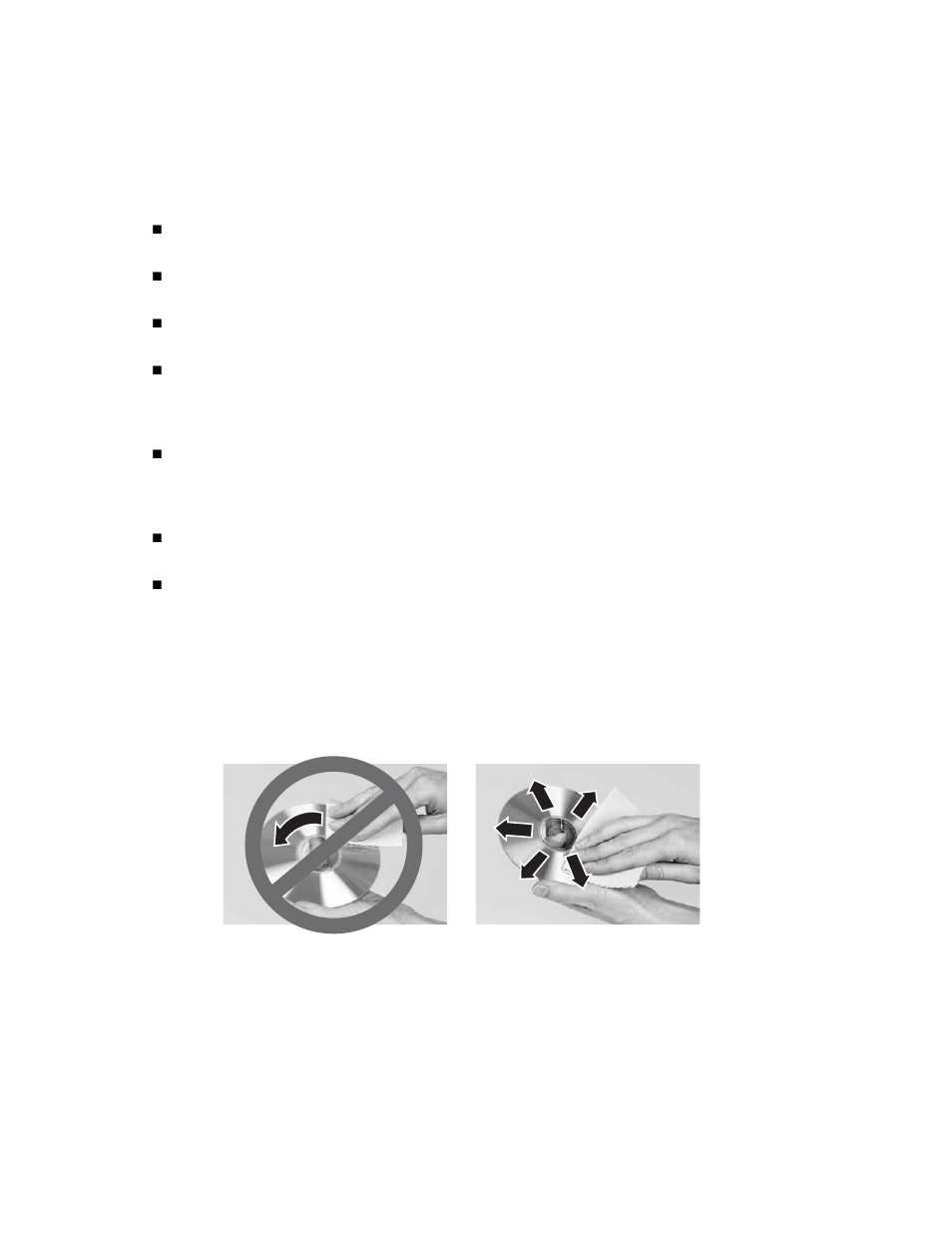 Maintaining your player, Caring for dvds and other discs, Cleaning discs | Gateway DVD Player User Manual | Page 88 / 108